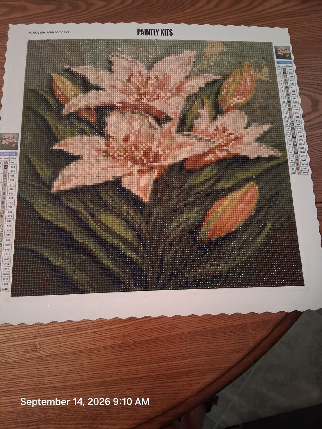 Customer photo review of Blush Lily (Diamond Painting)