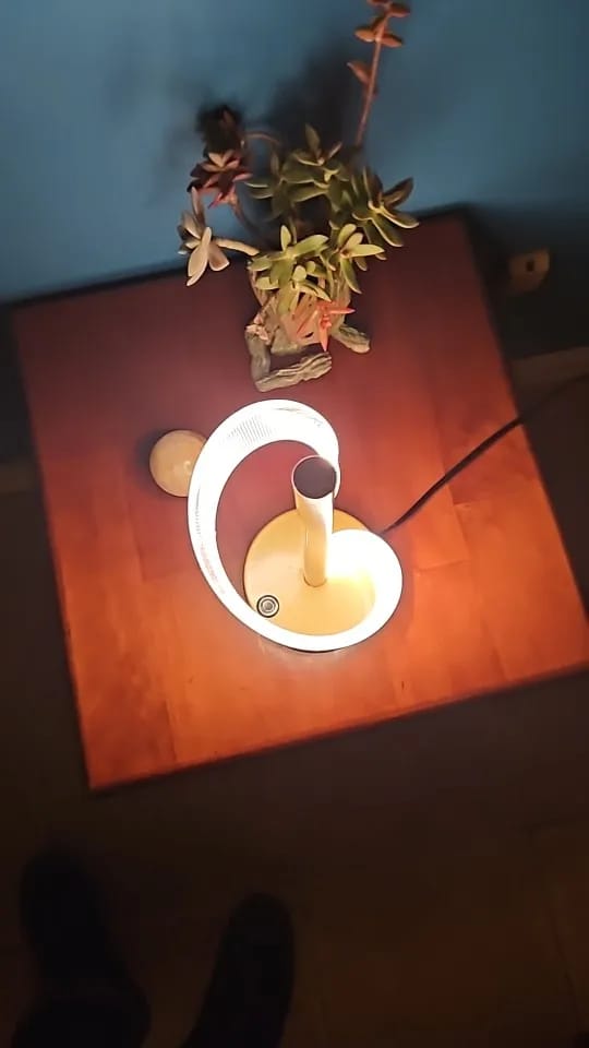 Customer photo review of Helix Brass Table Lamp