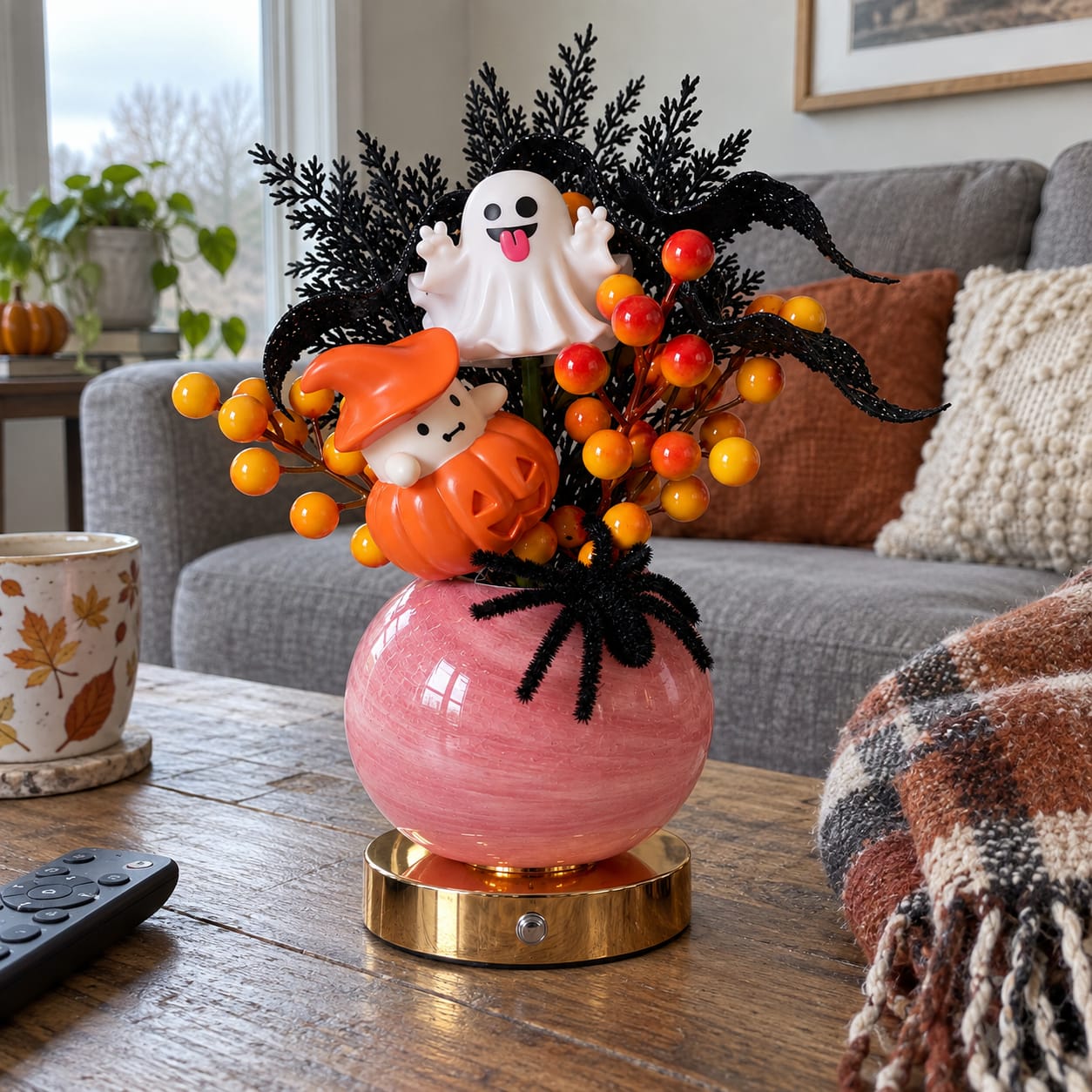 Customer photo review of pumpkin bloom lamp