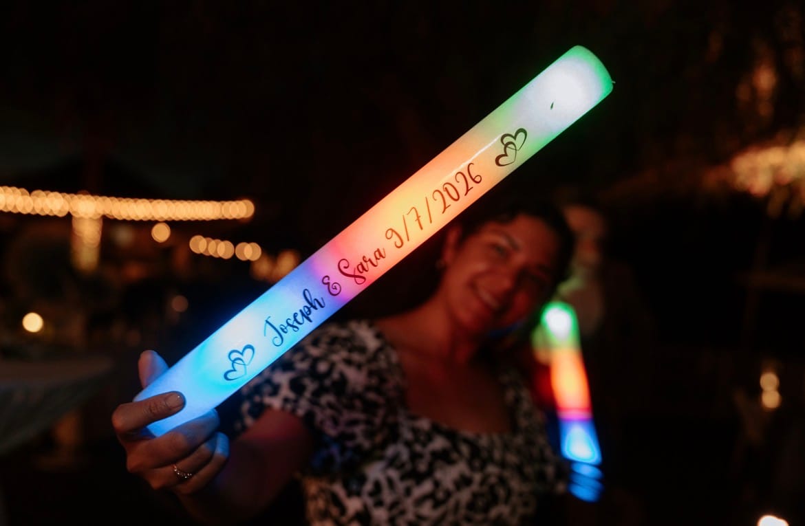 Customer photo review of Custom-Made Glow Sticks