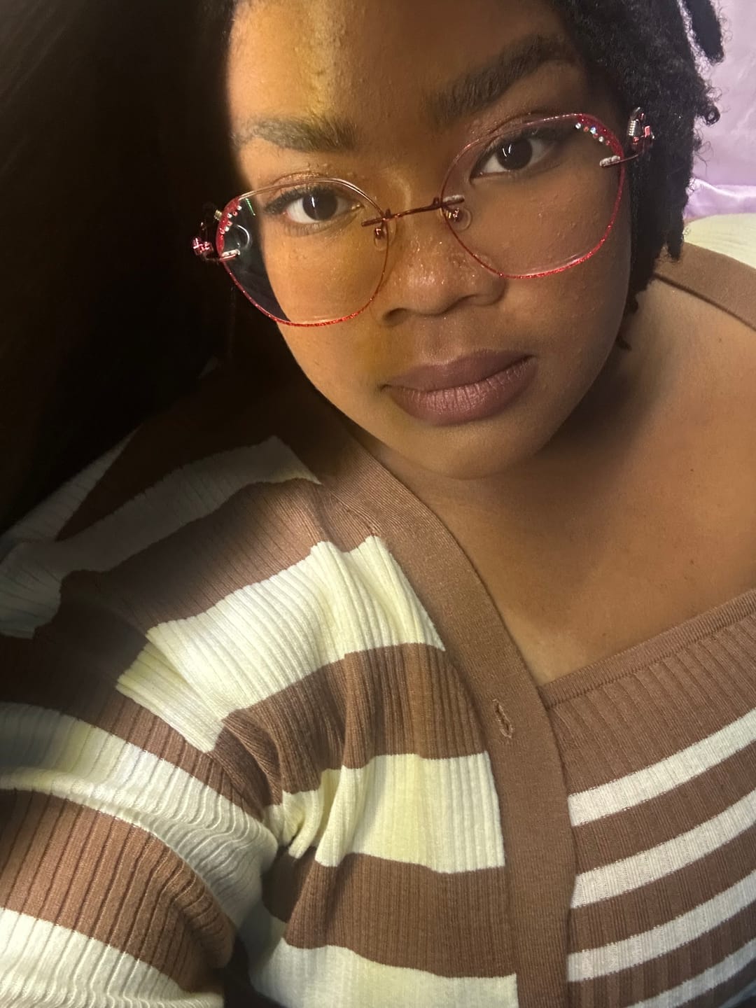 Customer photo review of Glitter Eyeglasses