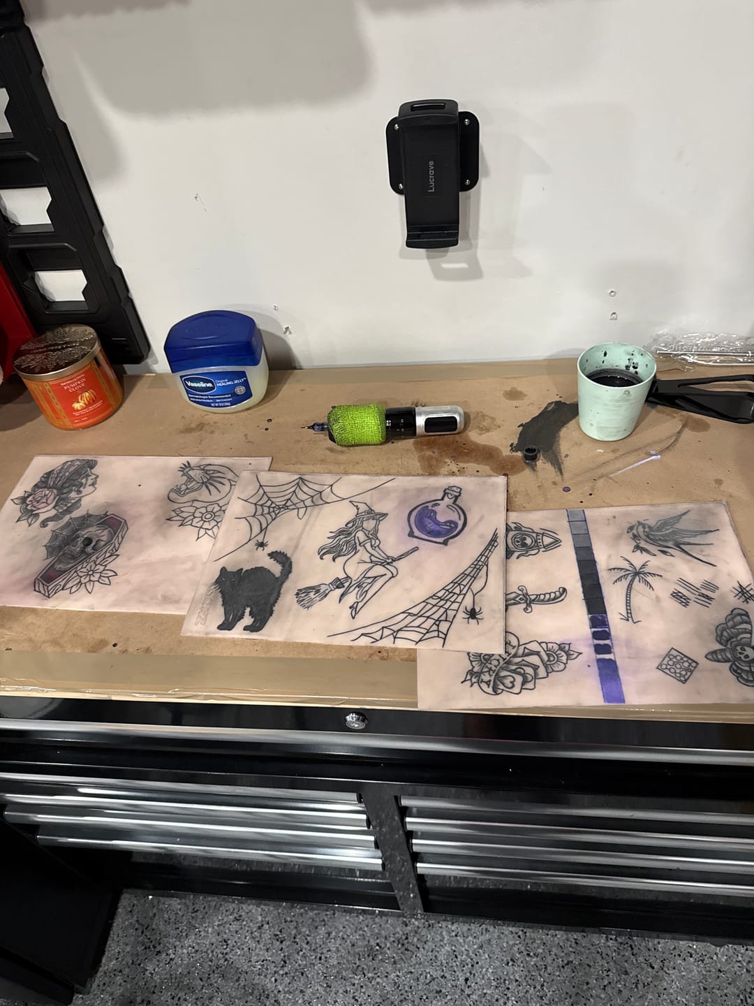 Customer photo review of Tattoo Practice Skin | Size Med A4 | Pack of 5
