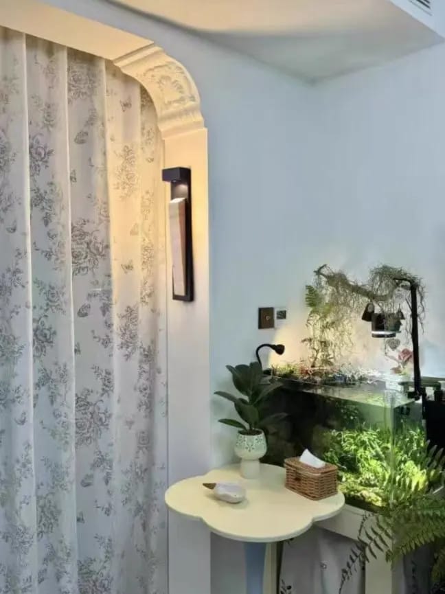 Customer photo review of Tiva Travertine Outdoor Wall Light