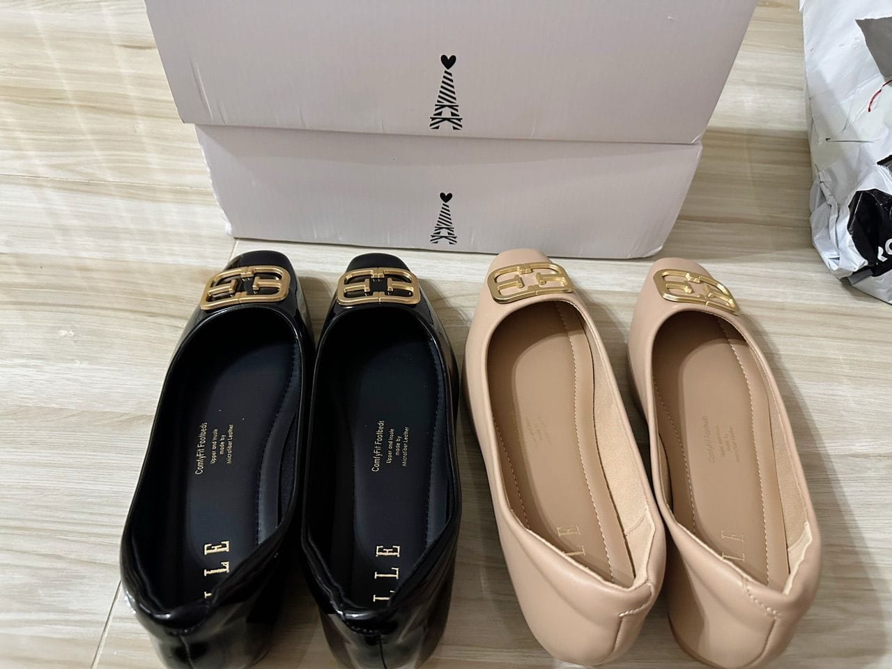 Customer photo review of Jacqueline Slip-on Flats & Ballerina In Black