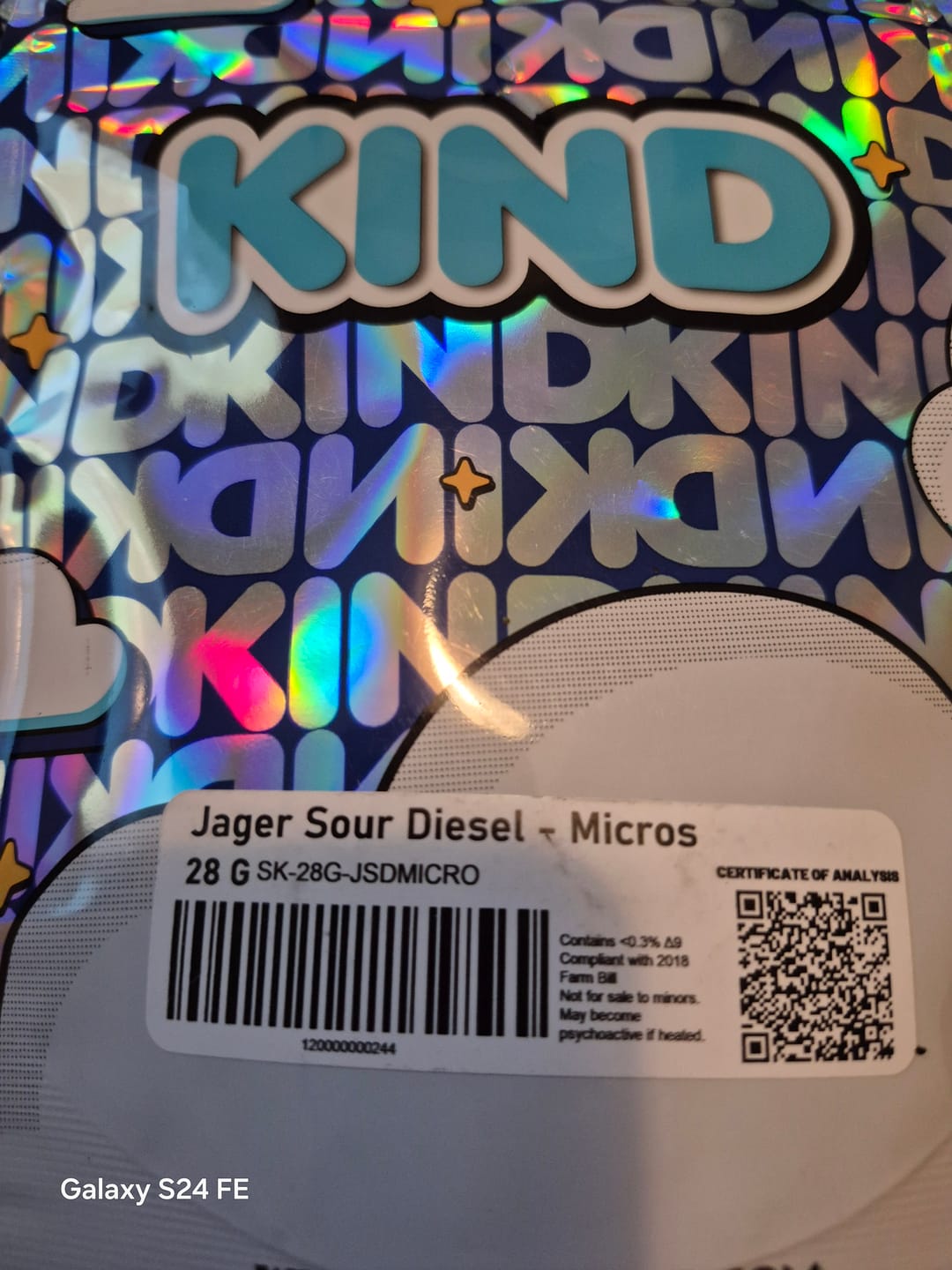 Customer photo review of Jager Sour Diesel - Micros - 28 Grams - Hybrid