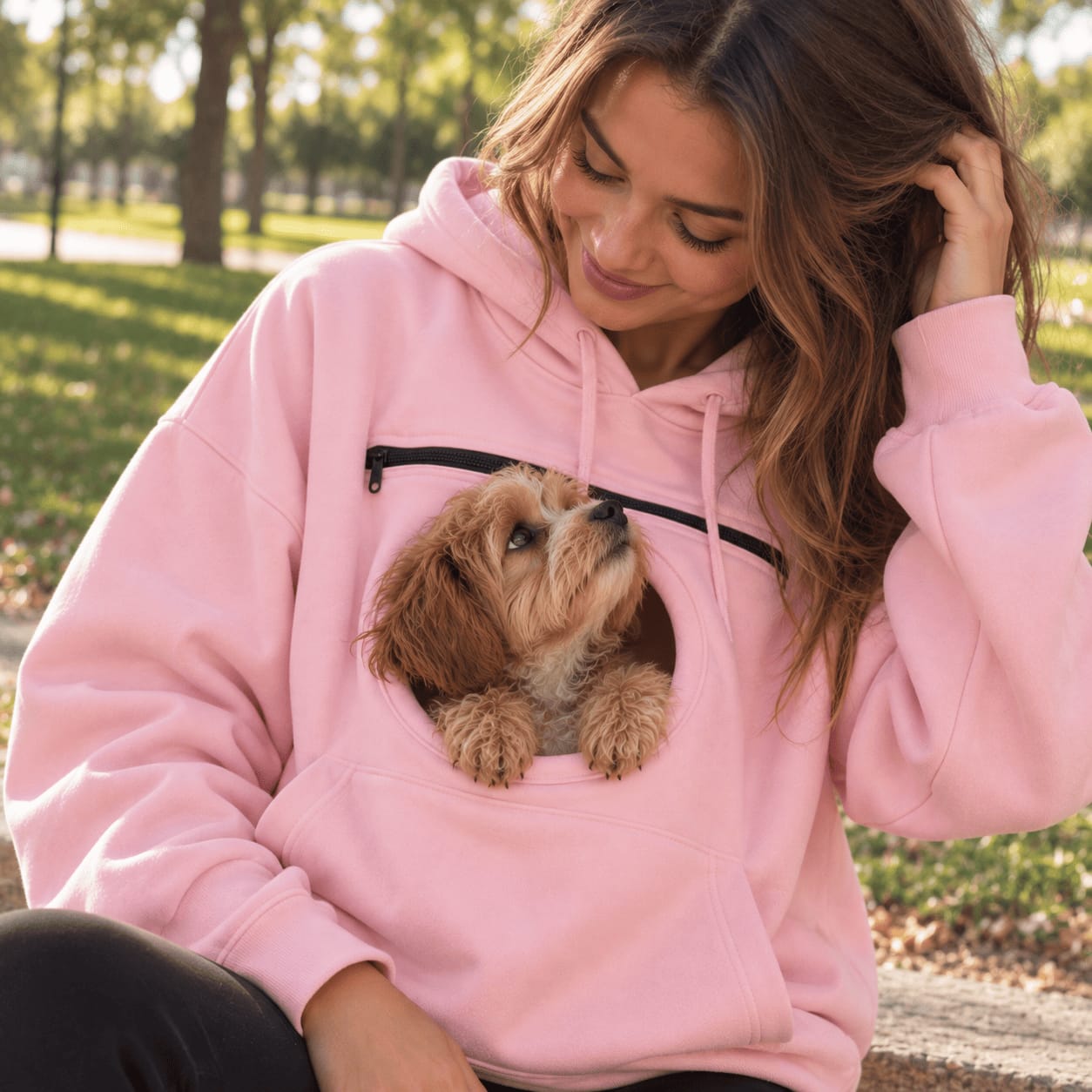 Customer photo review of Sudadera tipo canguro