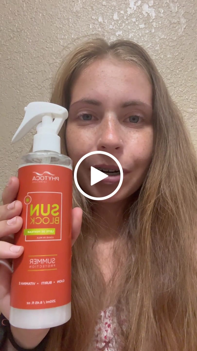 Customer video review of SunBlock Leave-in Milk
