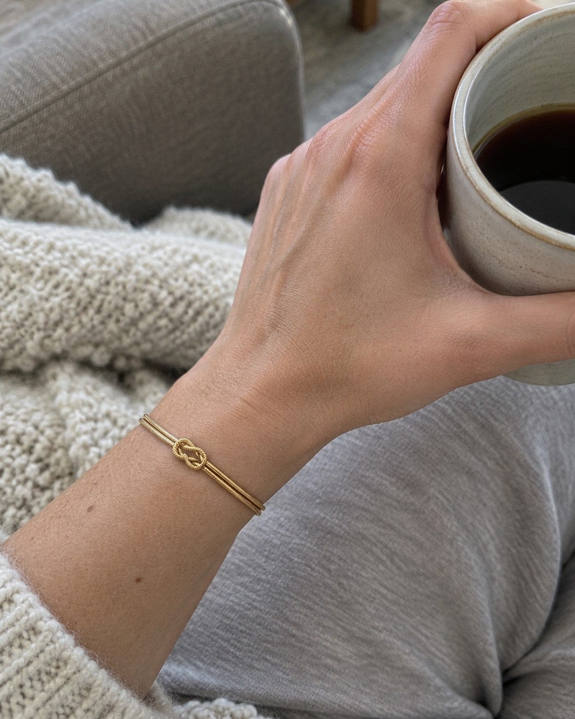 Customer photo review of Knot Couple Bracelet