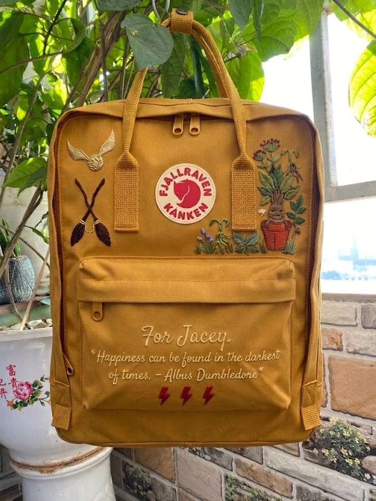 Customer photo review of Star Wars Fjallraven Kanken Hand-Embroidered Backpack