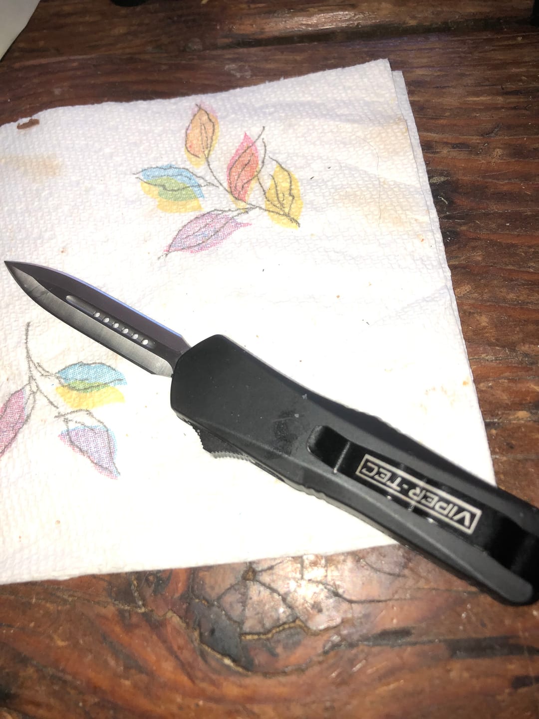 Customer photo review of Small Black Phantom D/A OTF (Multiple Blade Styles Available)
