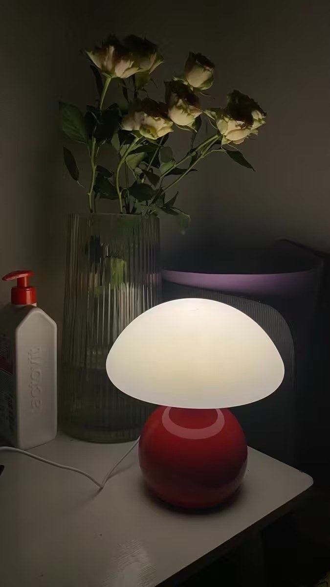 Customer photo review of Bauhaus Pilzlampe Cremeweiß | Elegantes Lichtambiente pur