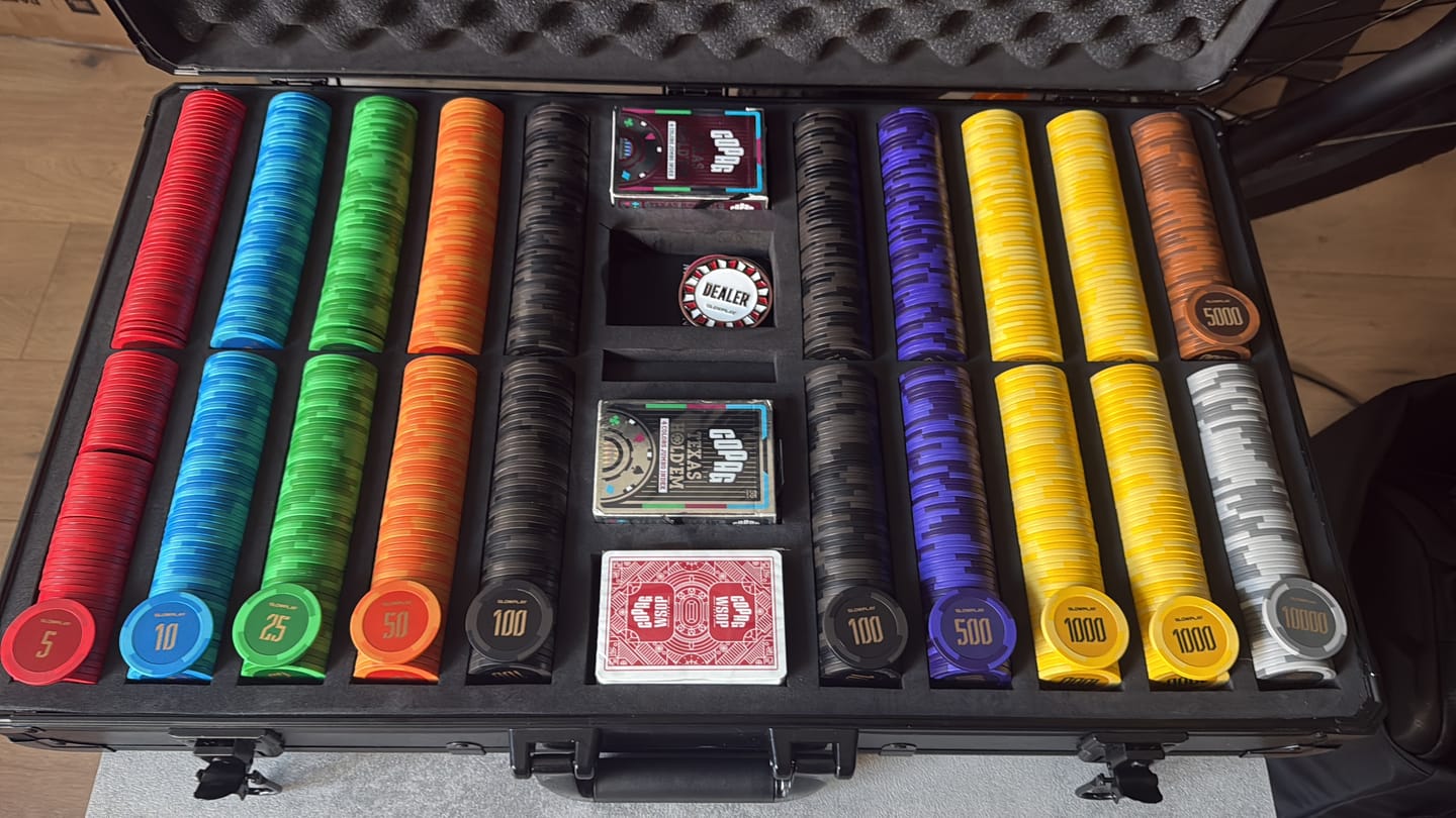 Customer photo review of Poker Case Aluminium Black 1000 PRO