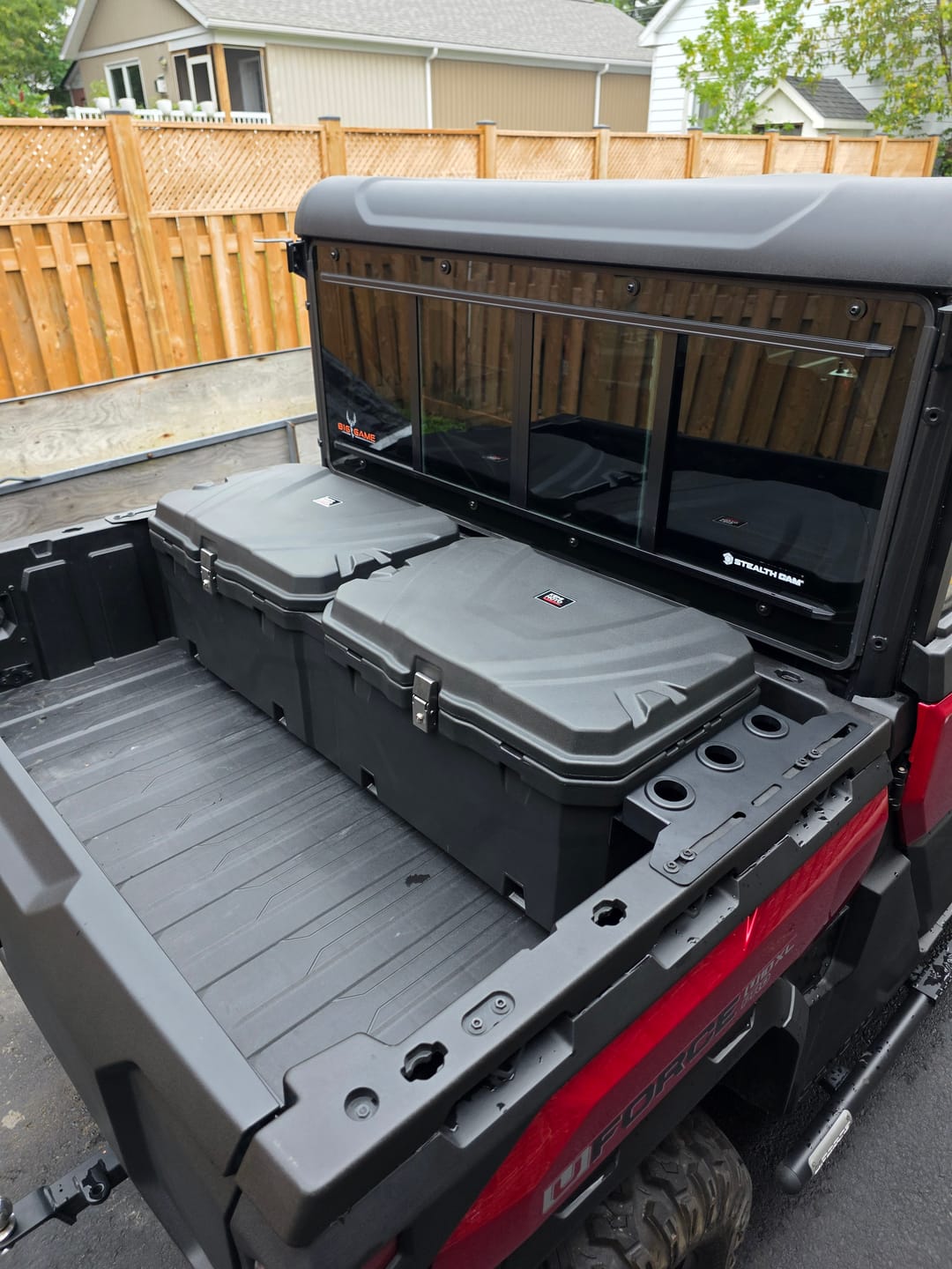 Customer photo review of 110L/29Gal UTV Bed Storage Box For CFMOTO Uforce 1000 | 1000XL