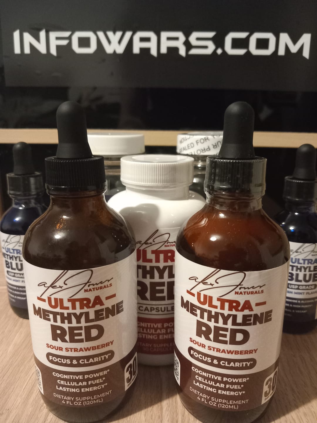 Customer photo review of The Ultra Methylene Red - Sour Strawberry (120ML) (30 Servings)