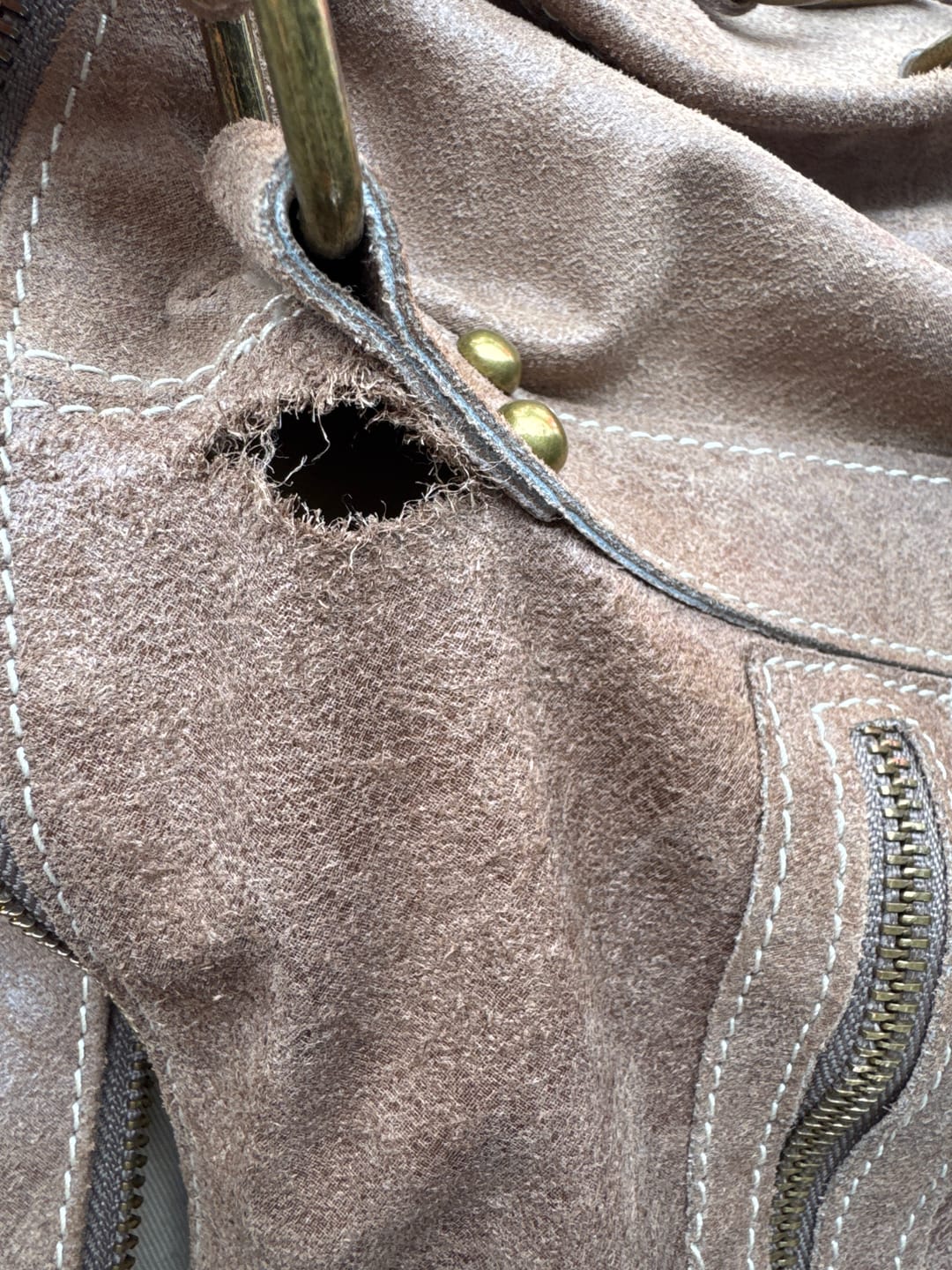 Customer photo review of It girl bag teddy brown