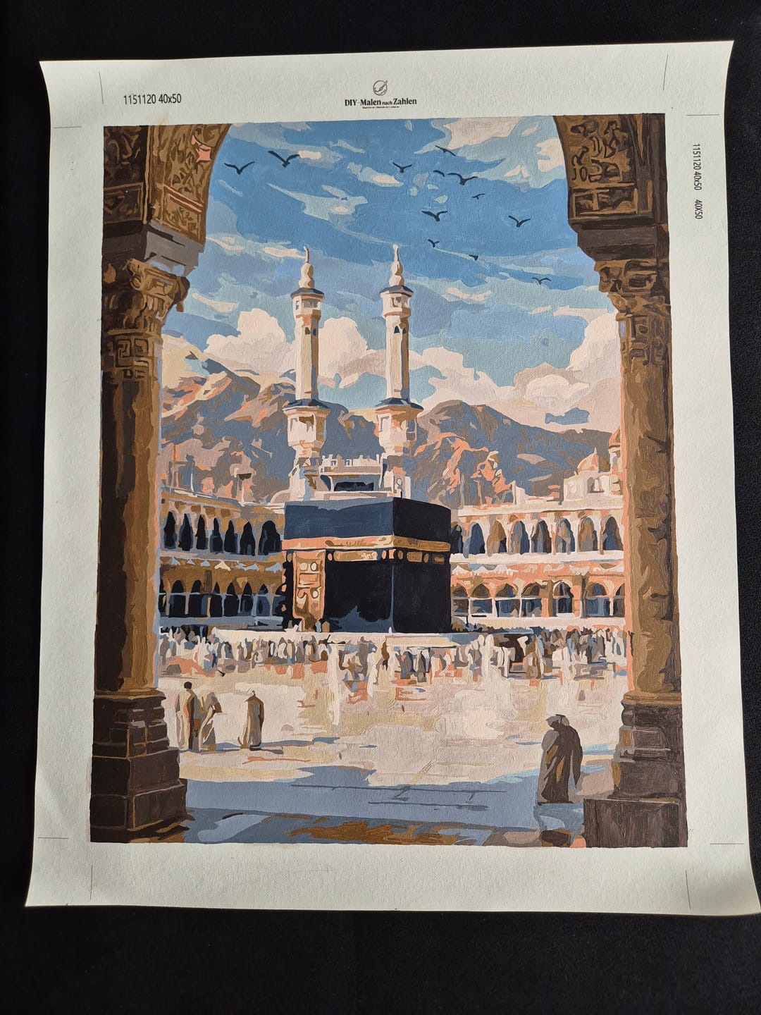 Customer photo review of Malen nach Zahlen - Zur Kaaba
