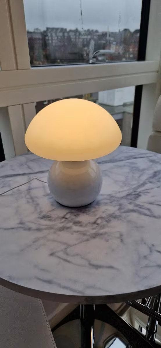 Customer photo review of Bauhaus Pilzlampe Cremeweiß | Elegantes Lichtambiente pur