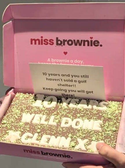 Customer photo review of Custom Brownie · Large