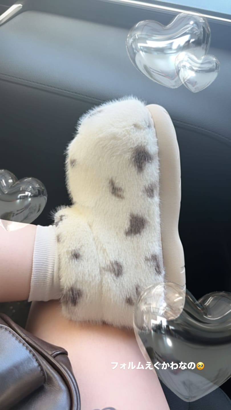 Customer photo review of Fuzzy Boots