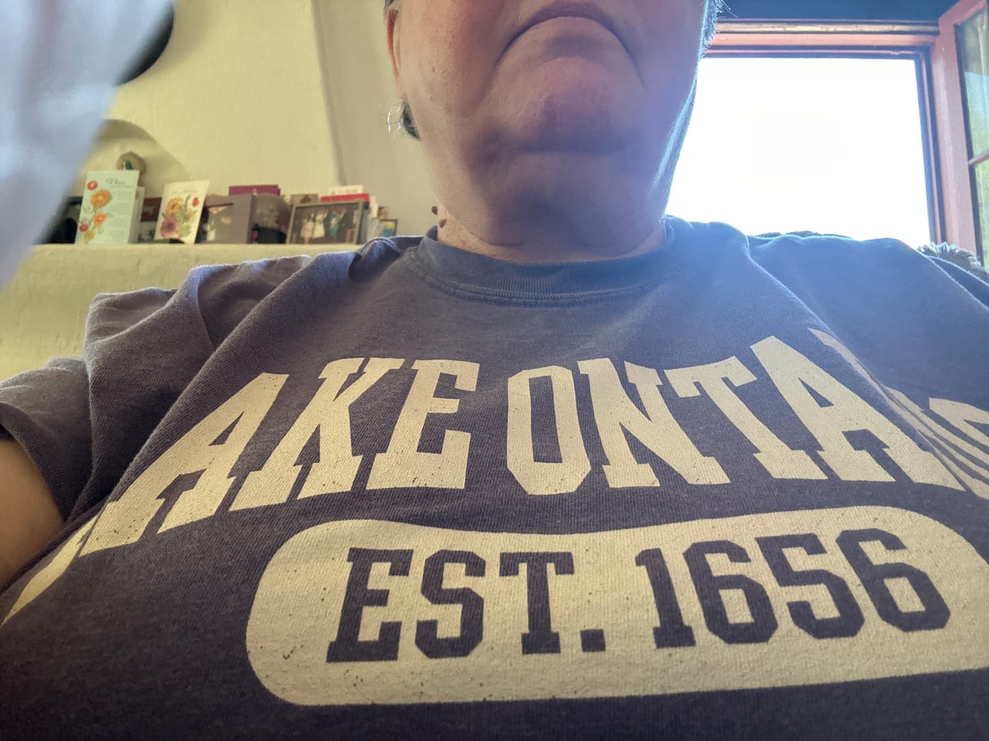 Customer photo review of Lake Ontario Varsity T-Shirt