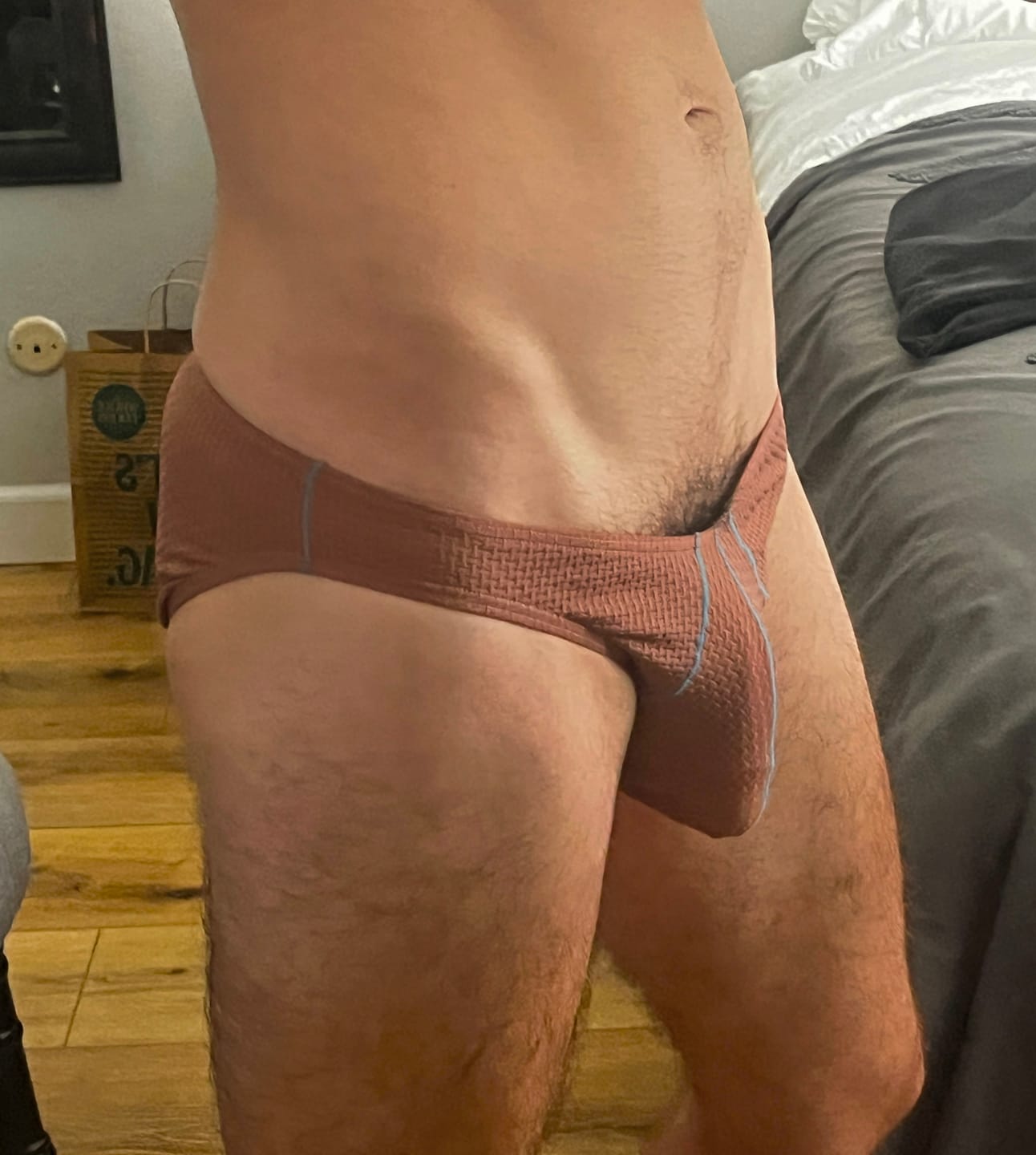 Customer photo review of 3 Pack Men's Ice Silk High-Elastic Breathable Briefs for Sports