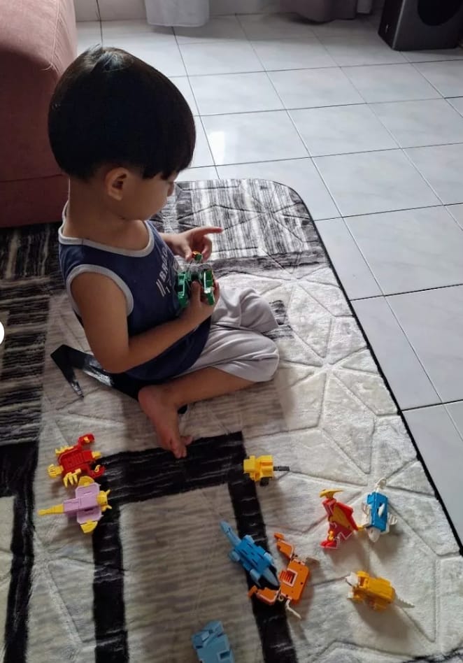 Customer photo review of アルファベット変身ロボット