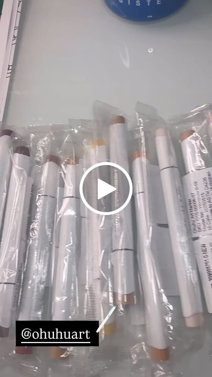 Customer video review of Ohuhu Honolulu B YR20 / YR37 Individual Marker, Brush & Fine