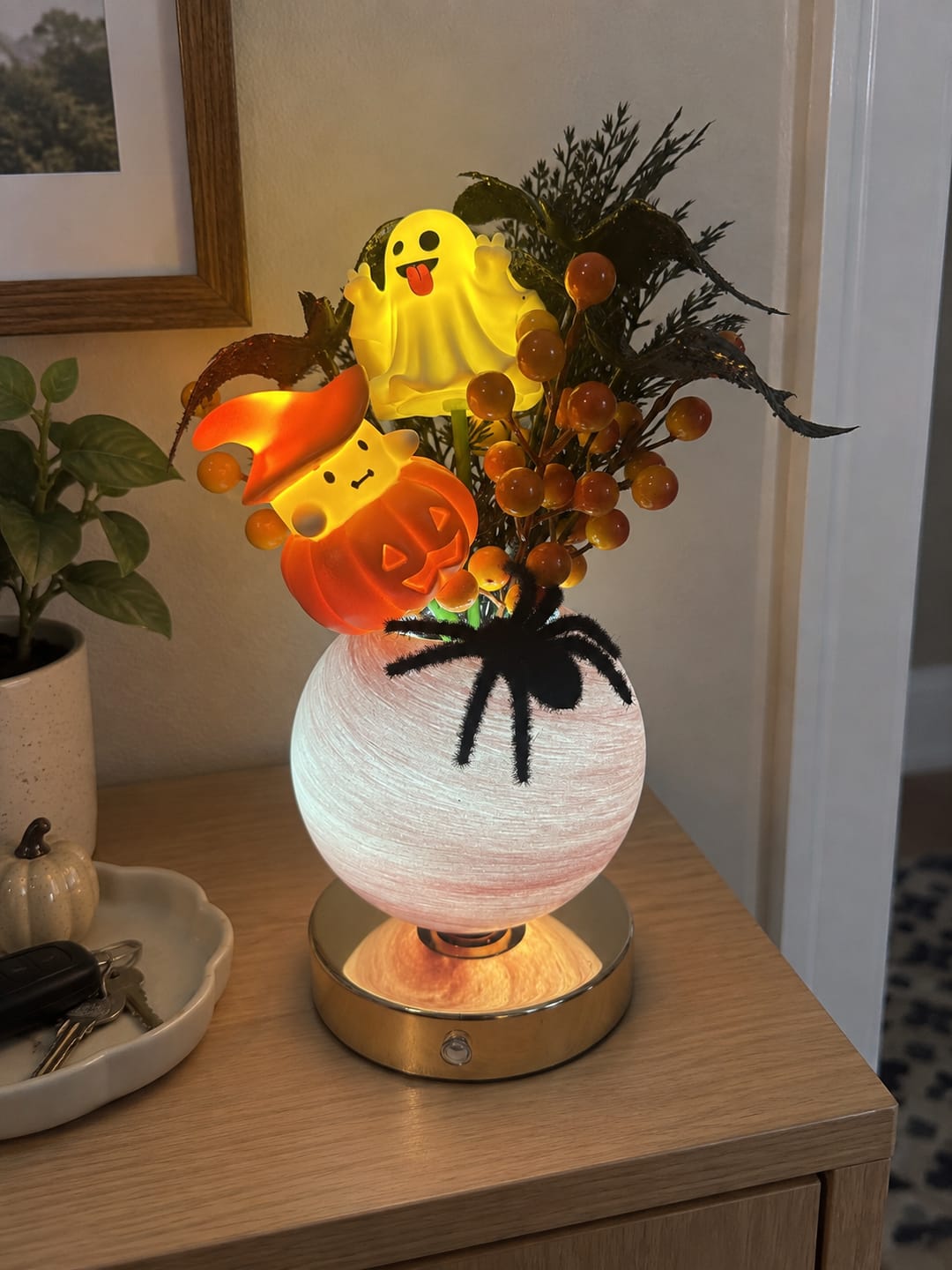 Customer photo review of pumpkin bloom lamp