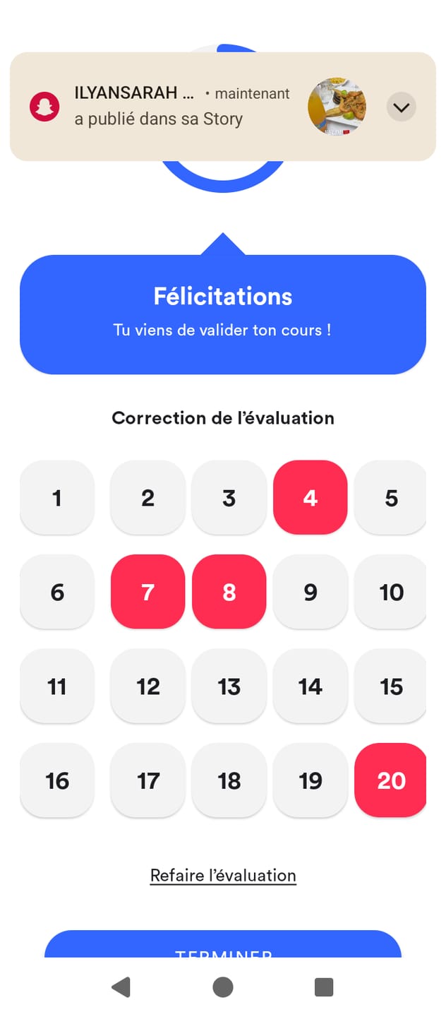 Customer photo review of ENTRAÎNEMENT AU CODE DE LA ROUTE POUR 20€