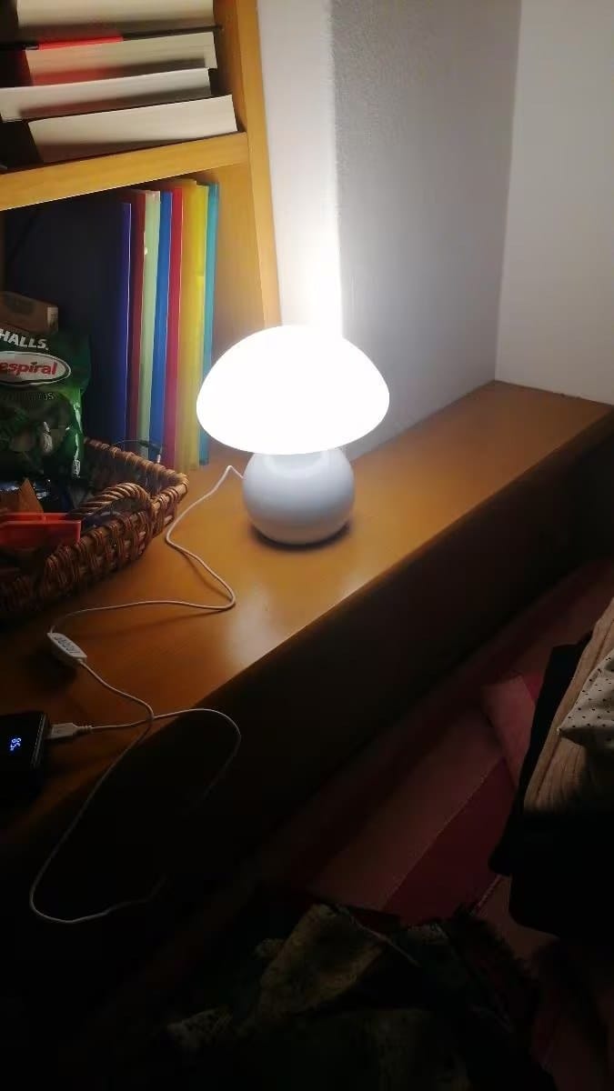 Customer photo review of Bauhaus Pilzlampe Cremeweiß | Elegantes Lichtambiente pur