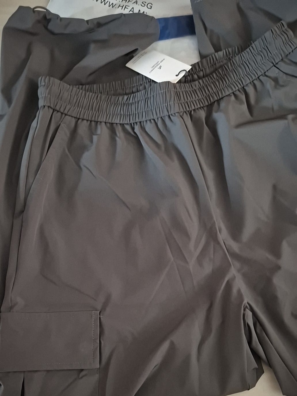 Customer photo review of Wide Straight Cargo Pants