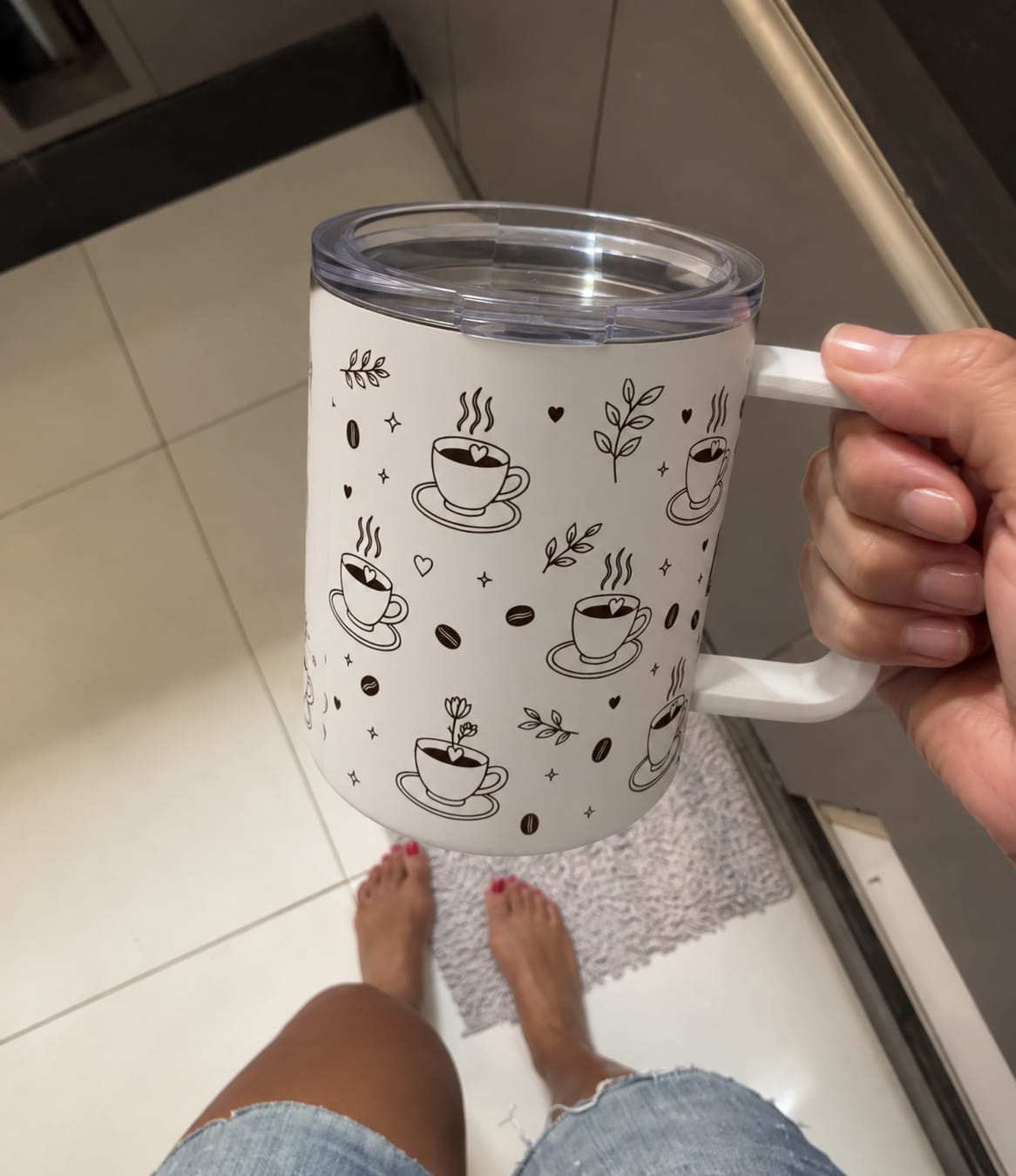 Customer photo review of Workday Fuel Insulated Mug