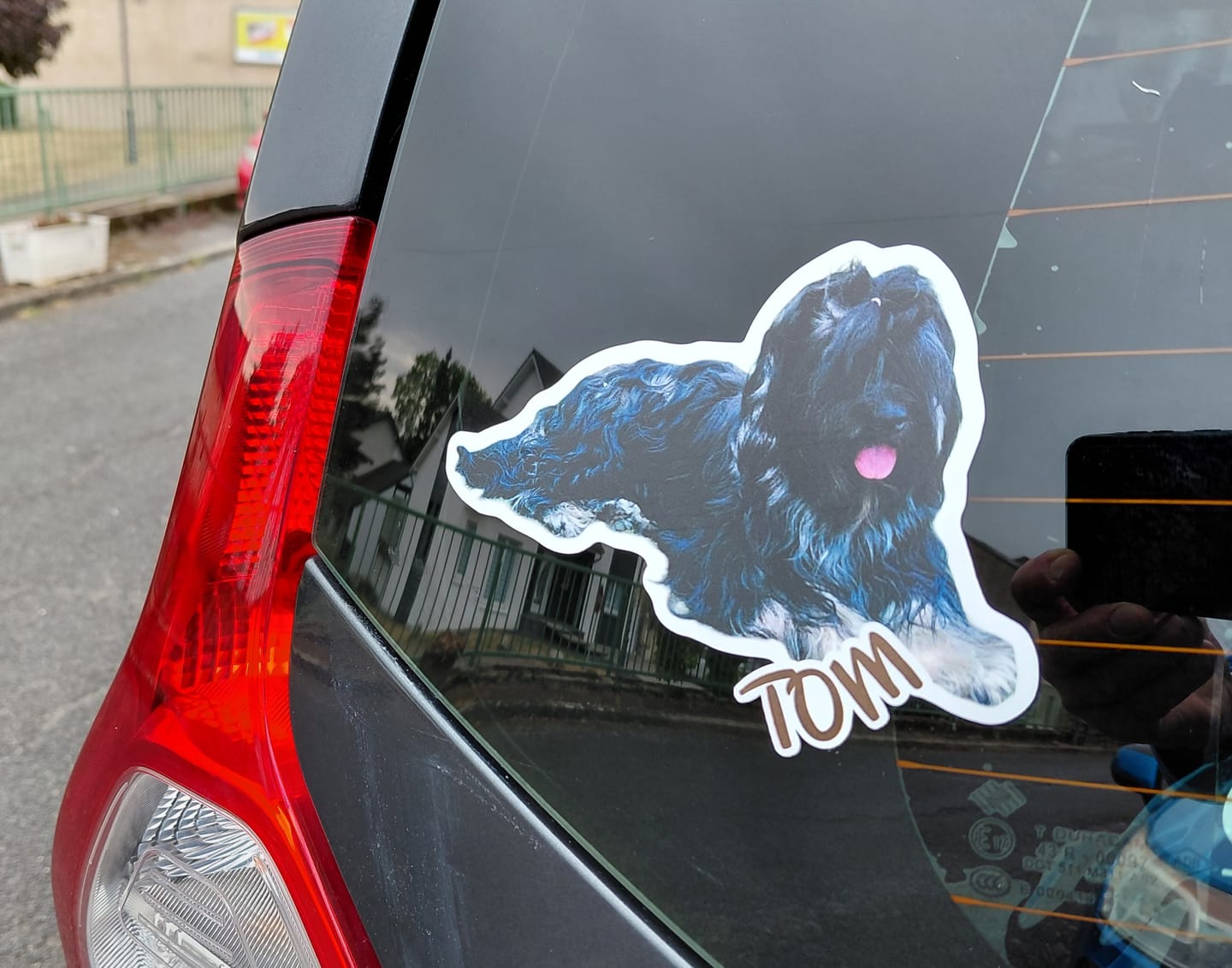 Customer photo review of Votre photo d'animal - Autocollant pour voiture personnalisé