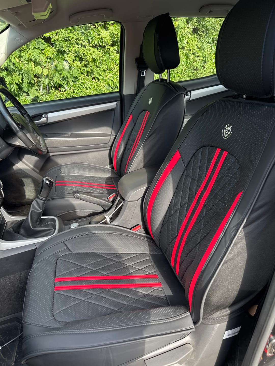 James M.'s car with Red & Black seat covers