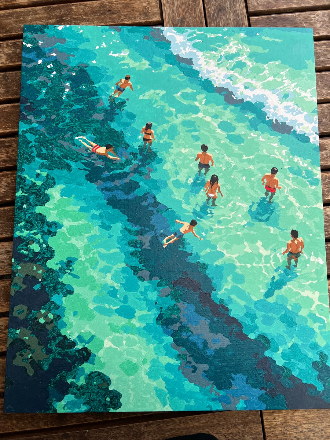 Customer photo review of Malen nach Zahlen - Klares Wasser