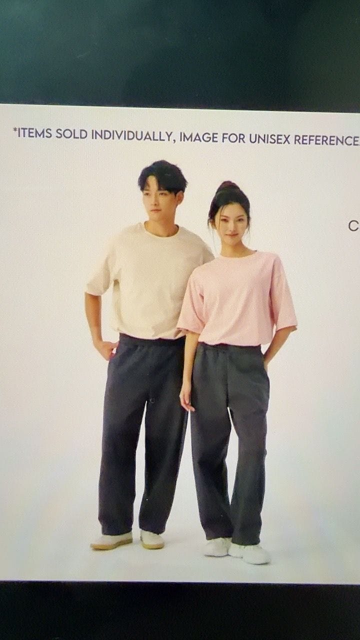 Customer photo review of Unisex Wide Leg Sweatpants With Adjustable Cuffs