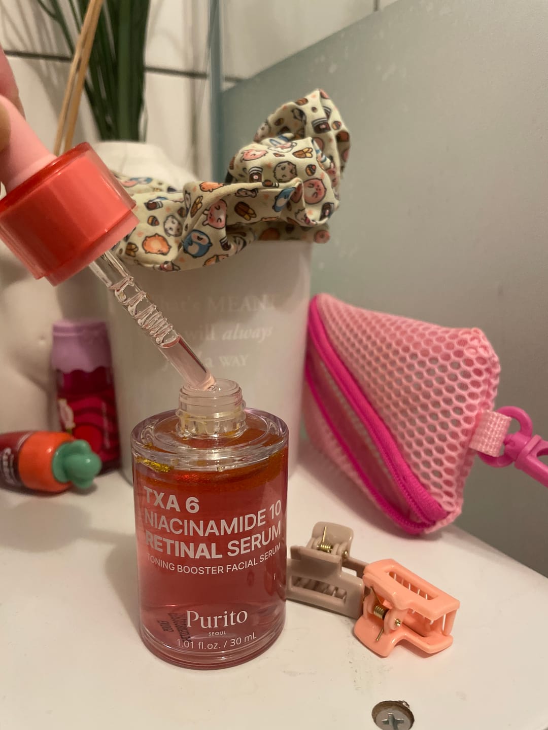 Customer photo review of TXA 6 Niacinamide 10 Retinal Serum