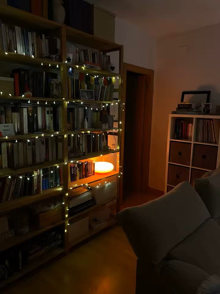 Customer photo review of Blown Glass Donut Lamp