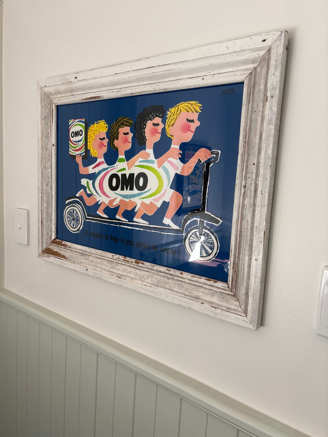 Customer photo review of OMO Washing Powder Scooter | French Vintage Advertising Wall Art Print