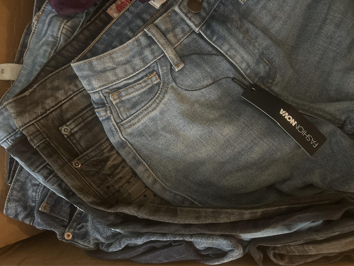 Customer photo review of Men’s & Women’s Jeans Resale Pack — 10 Pieces