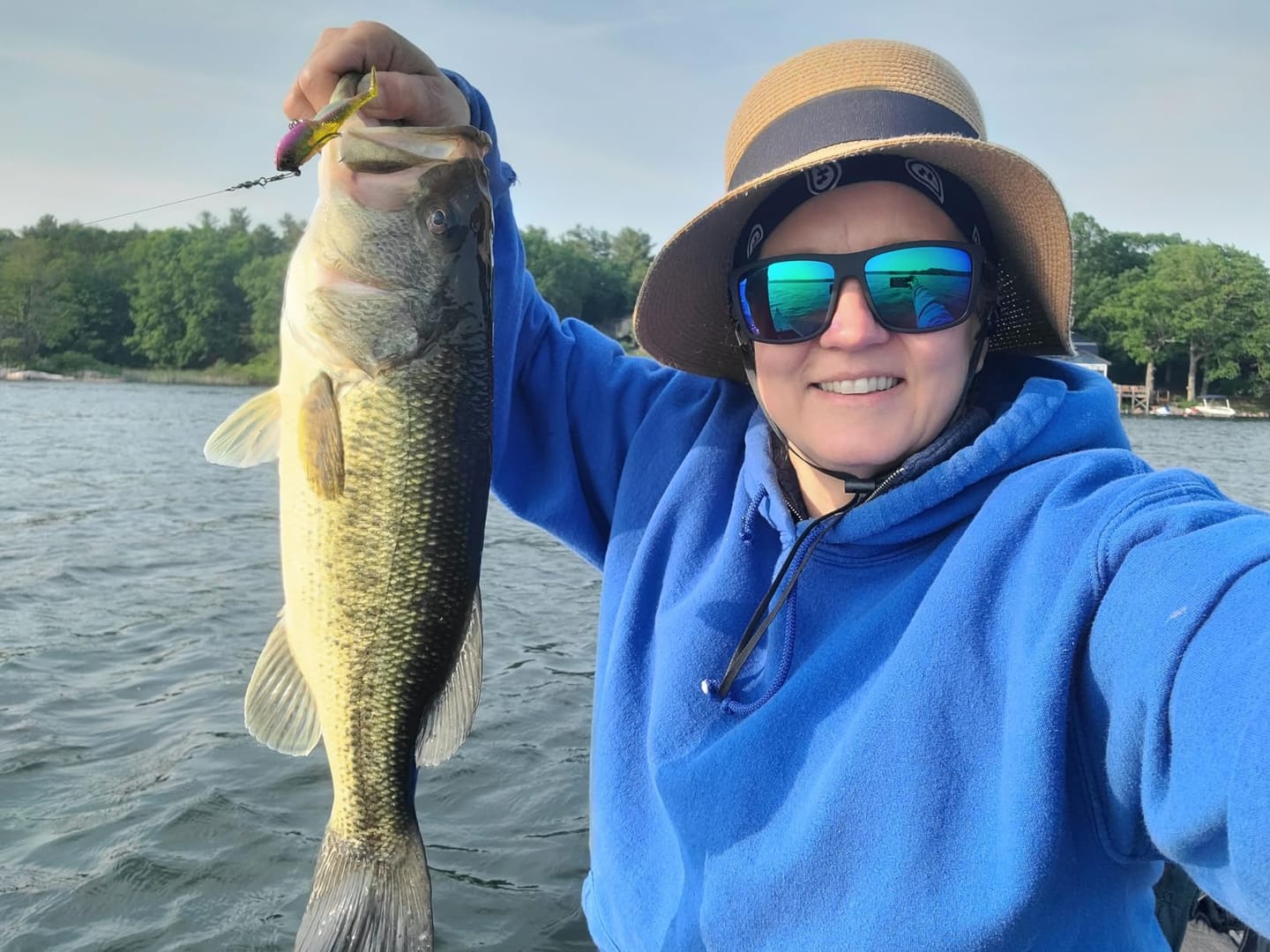 Customer photo review of Shadtale Soft Fishing Lures with BKK Hooks