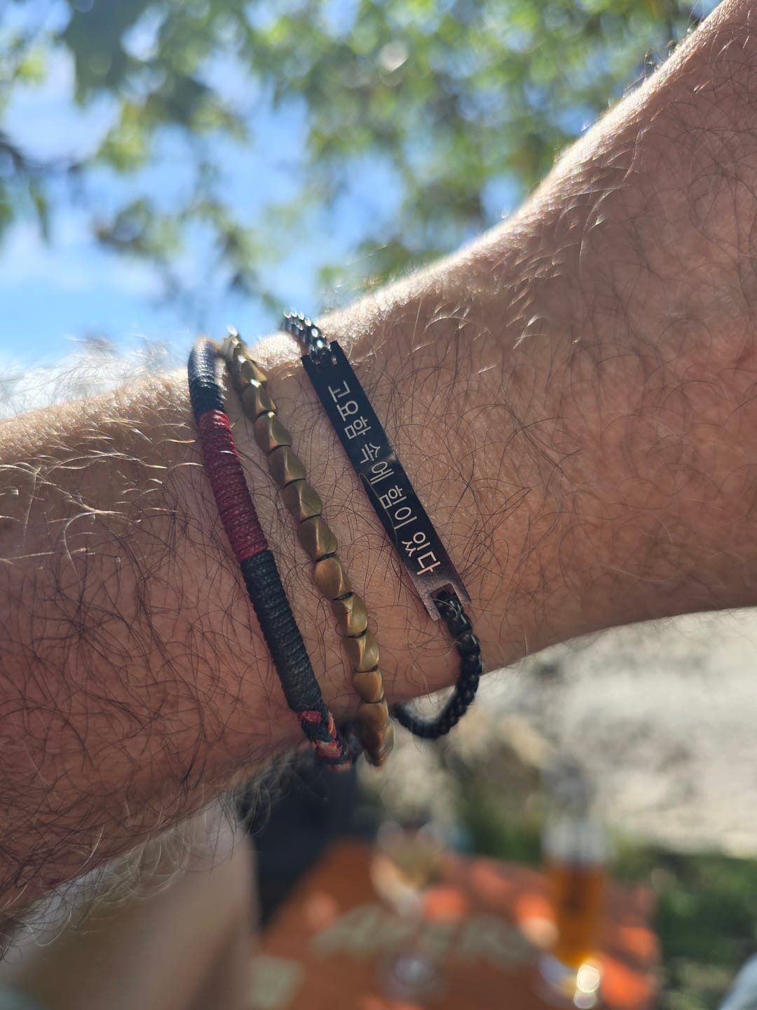Customer photo review of Bracelet Fin Coréen
