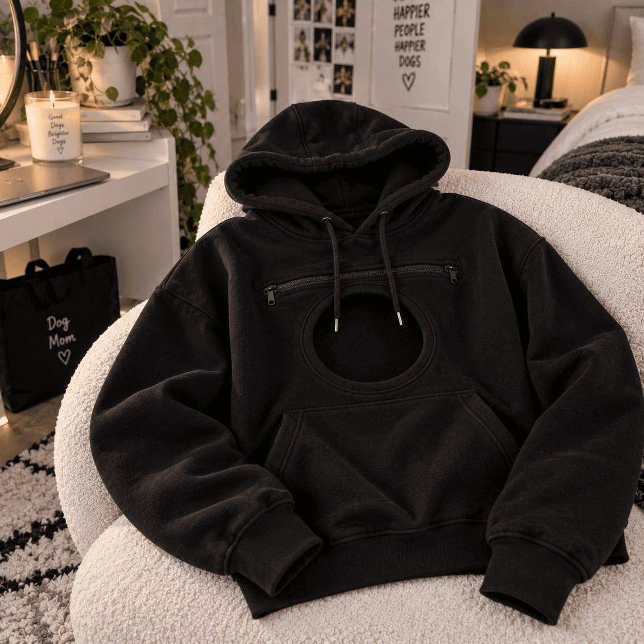 Customer photo review of Sudadera tipo canguro