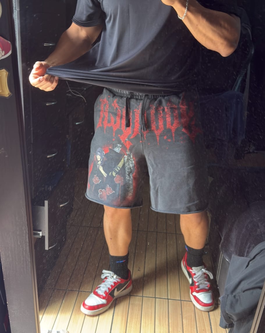 Customer photo review of 1002 - Naruto Sweat Shorts