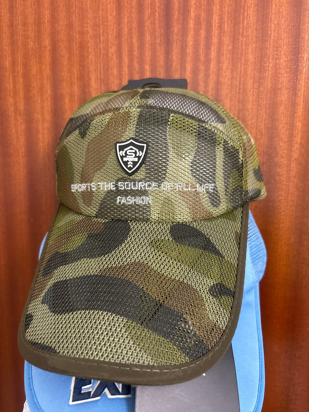 Customer photo review of Casual Shield Embroidered Mesh Baseball Cap