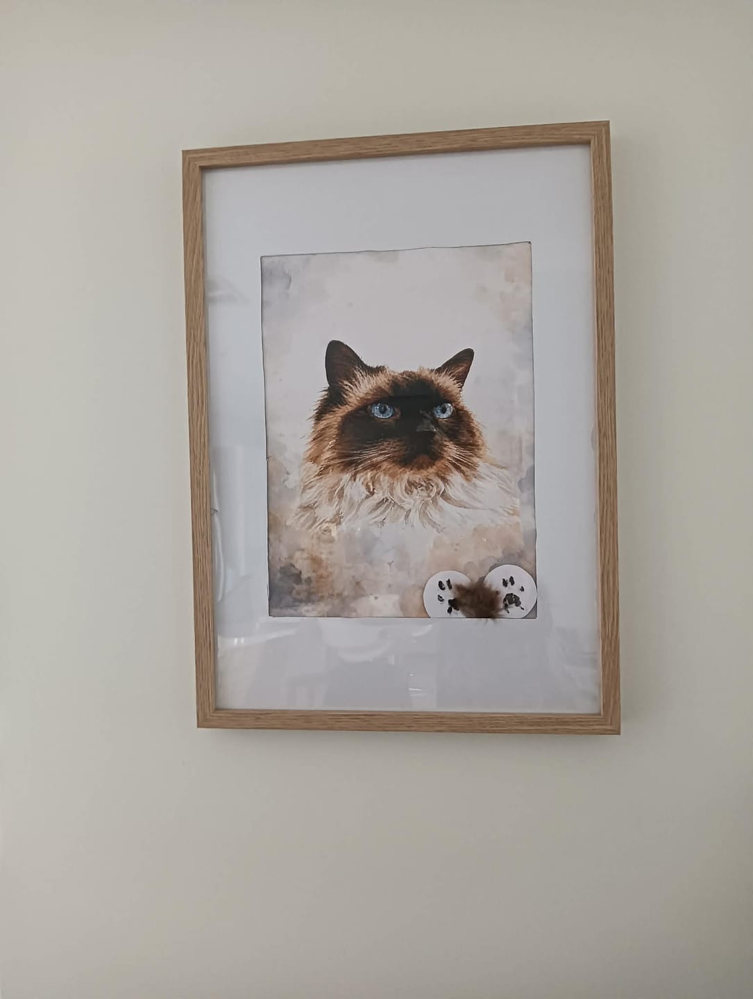 Customer photo review of Personalised Poster - Watercolor Portrait