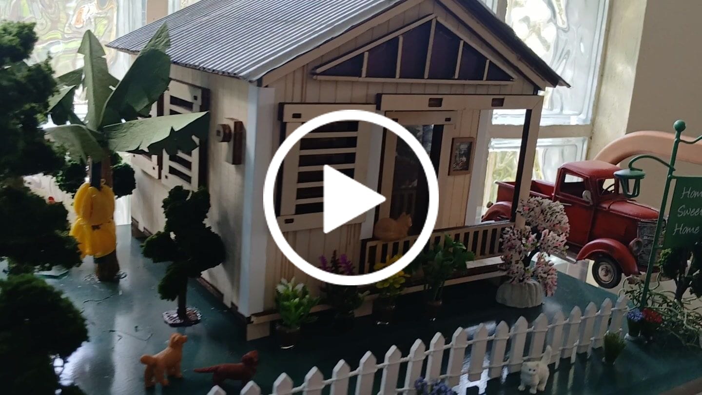 Customer video review of Casita de Campo Alegría | Kit DIY Madera y Pintura