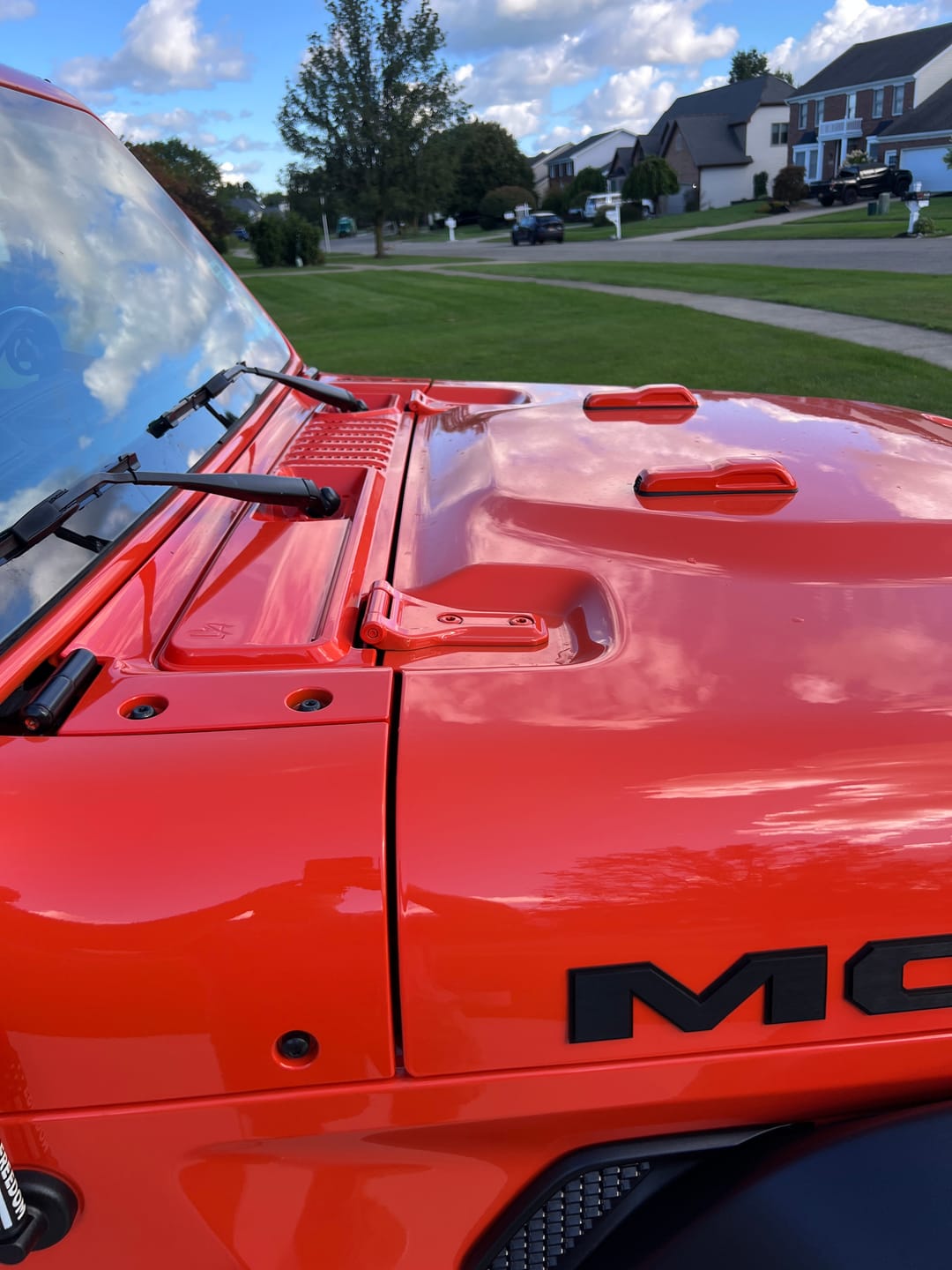Customer photo review of Cowl Wiper Panel Painted OE Color (Fits JL/JT 2018-2026)