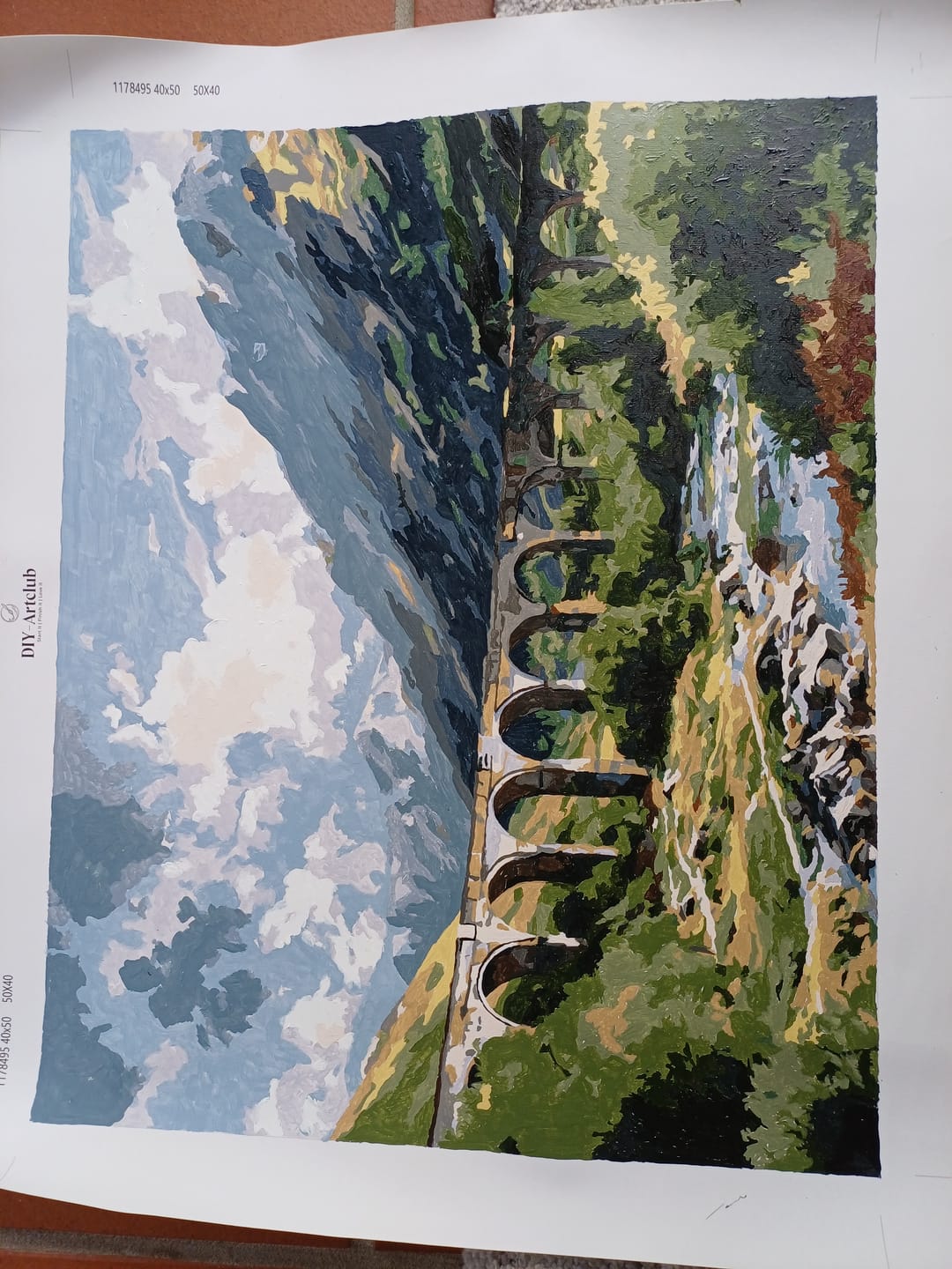 Customer photo review of Glenfinnan Viaduct | Paint by Number