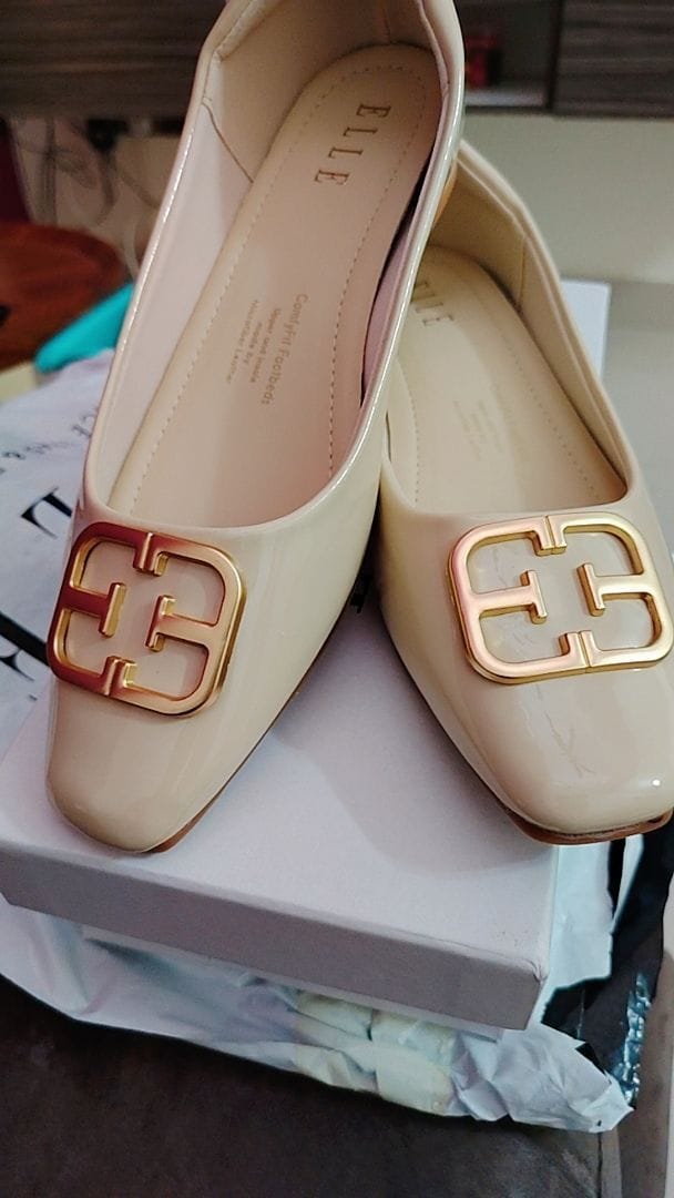 Customer photo review of Jacqueline Slip-on Flats & Ballerina In Beige